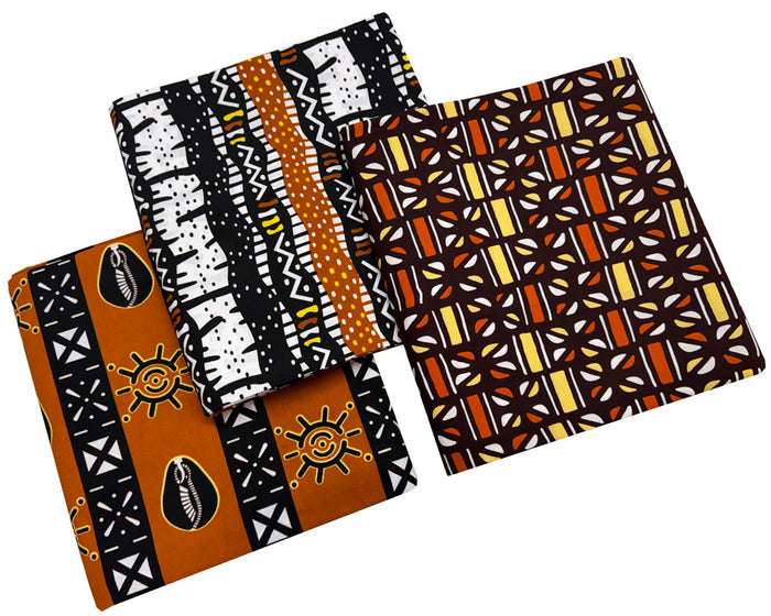 3 Mud Cloth/Bogolan Print-2 Yards Each