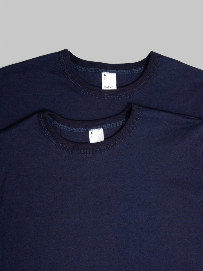 3sixteen Heavyweight T-Shirt Indigo (2 Pack) - Redcast Heritage Co.