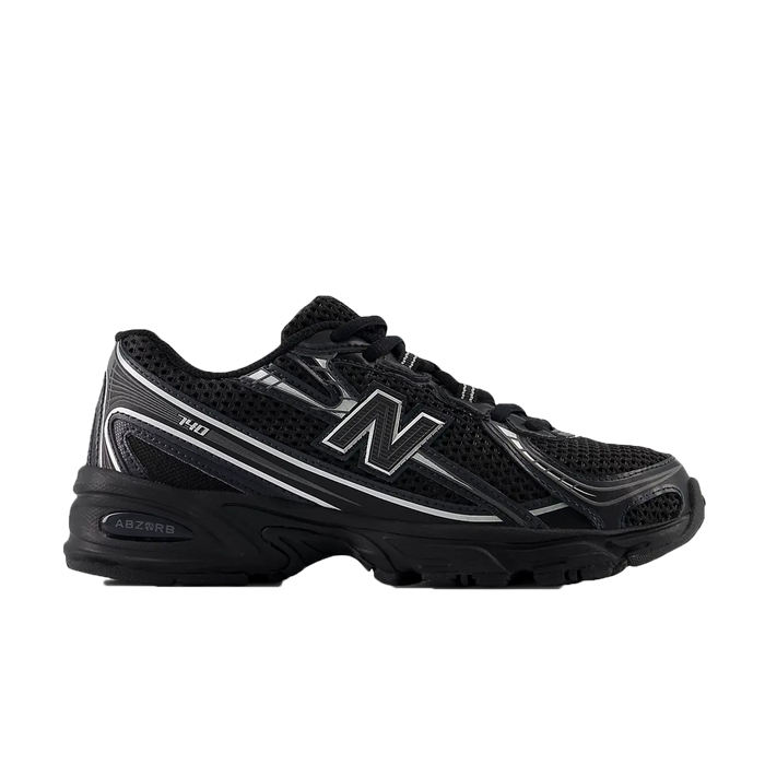 New Balance 740 GS Black Silver Metallic