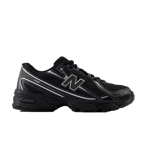 New Balance 740 GS Black Silver Metallic