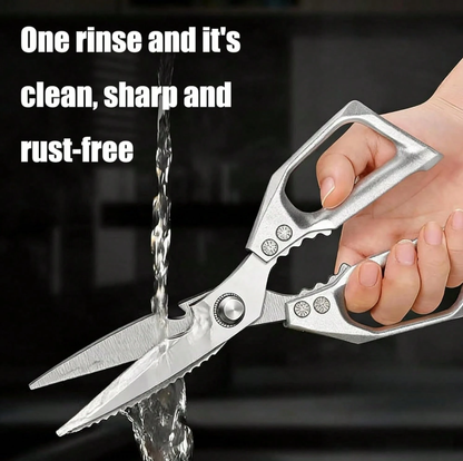 Premium Stainless Steel Kitchen Scissors, Sharp Poultry Shears for Meat, Chicken & Food Preparation