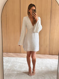 Alexis Sequin Mini Dress - Ivory