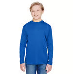 A4 Apparel NB3165 Youth Long Sleeve Cooling Polyester Performance Crew Shirt UPF 44+