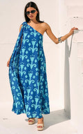 Abstract Print Maxi Dress