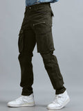 Olive Cargo Pants for Men front view - Aero Nord Cargo Pant by Italian Colony