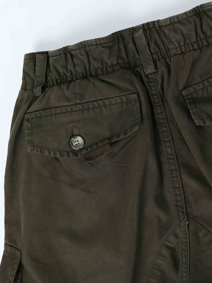 Olive Cargo Pants for Men detail view - Aero Nord Cargo Pant by Italian Colony