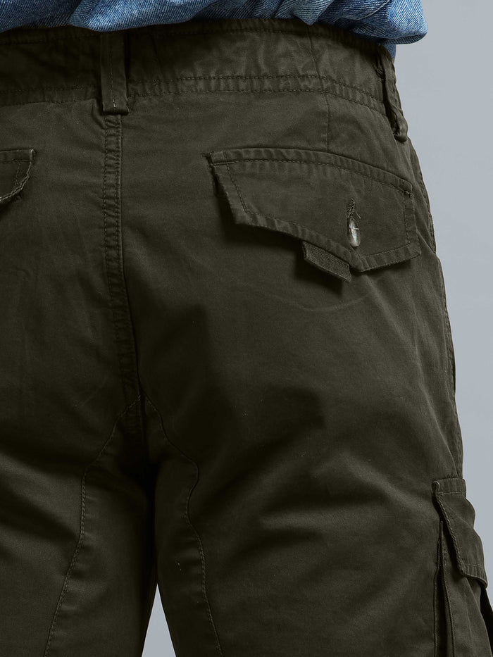 Olive Cargo Pants for Men detail view - Aero Nord Cargo Pant by Italian Colony