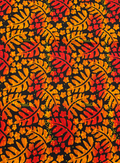 African Ankara Wax Print-Red-Orange