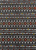 African Ankara Wrapper-Black Brown
