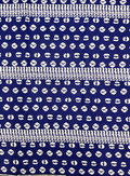 African Ankara Wrapper-Royal-Blue, White