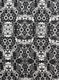 African Ankara Wrapper Wax Print- Black and White