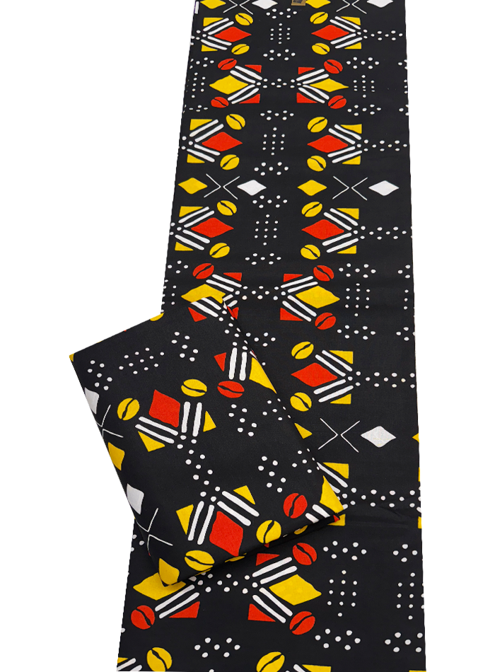 African Wax Print- Mudcloth Design Print