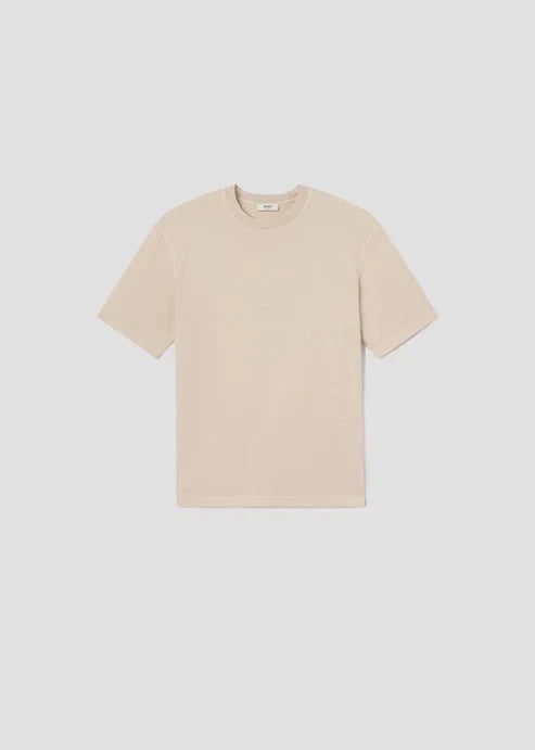 Agolde - Asha Mock Neck Tee in Brown Rice - Kalifornia Jean Bar