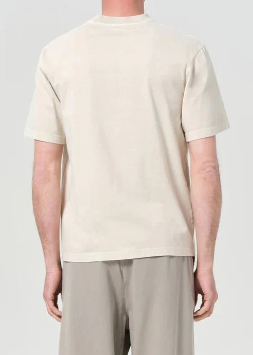 Agolde - Asha Mock Neck Tee in Brown Rice - Kalifornia Jean Bar