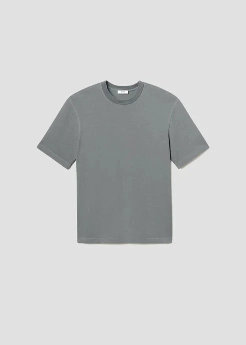 Agolde - Asha Mock Neck Tee in Flint - Kalifornia Jean Bar