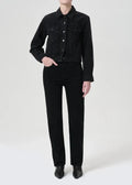 Agolde - Crushed 90's Pinch Waist High Rise Straight Jean - Kalifornia Jean Bar
