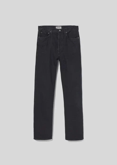 Agolde - Crushed 90's Pinch Waist High Rise Straight Jean - Kalifornia Jean Bar