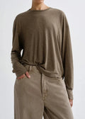 Agolde - Sasha Tee in Loam - Kalifornia Jean Bar
