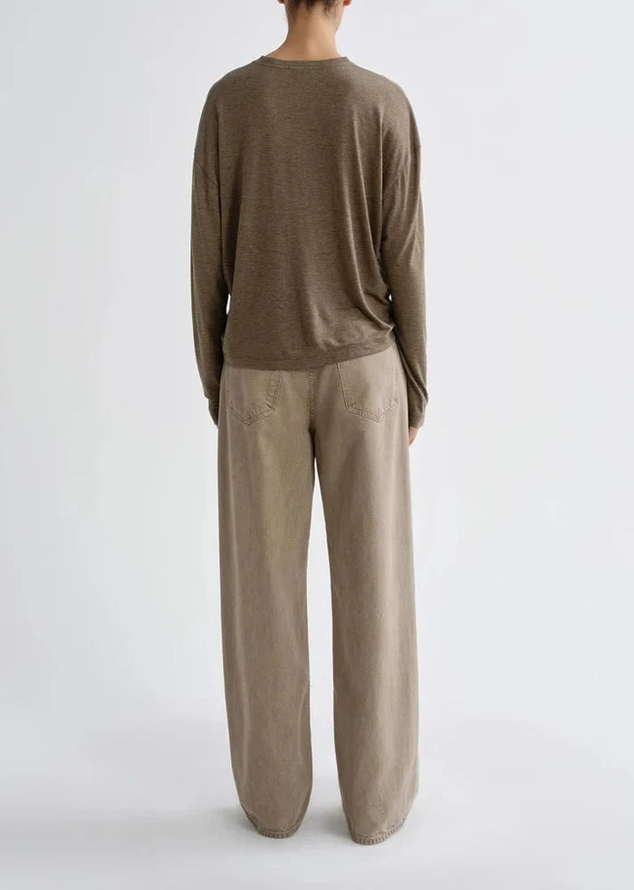 Agolde - Sasha Tee in Loam - Kalifornia Jean Bar