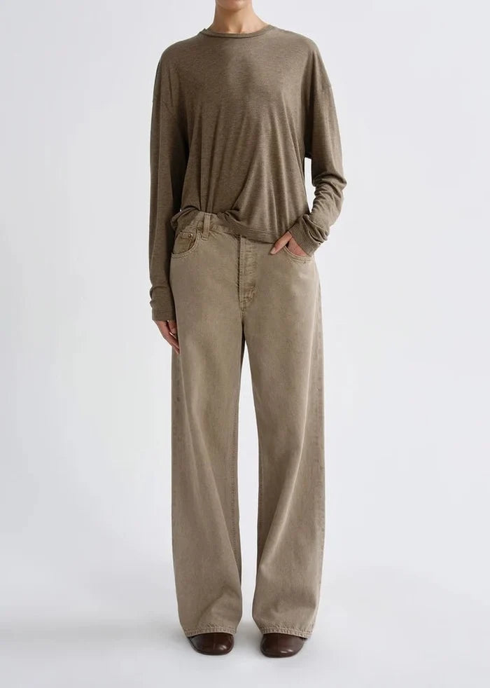 Agolde - Sasha Tee in Loam - Kalifornia Jean Bar