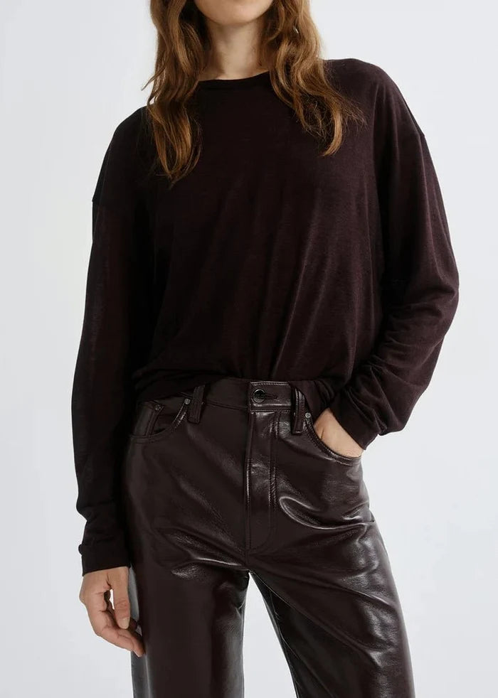 Agolde - Sasha Tee in Ristretto - Kalifornia Jean Bar