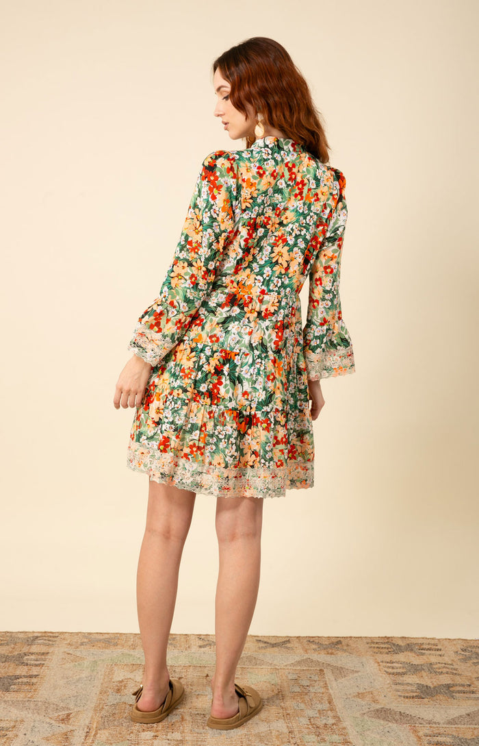 Alaya Embroidered Dresss, color_green