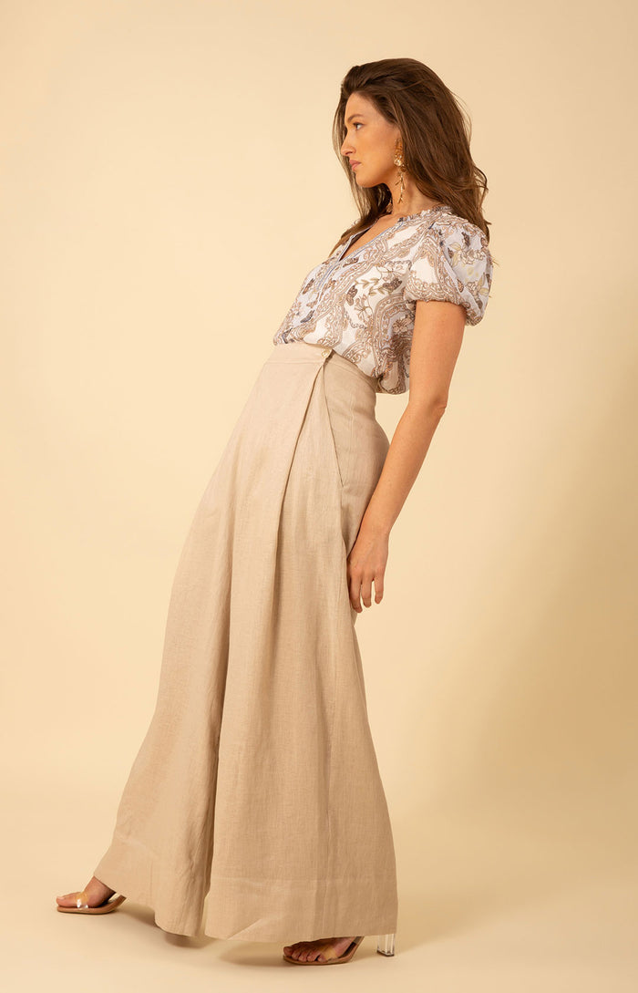 Alayna Solid Linen Pants, color_beige