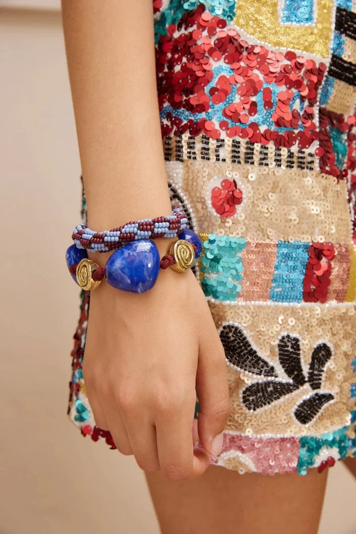 Alèmais - Choc Le Jardin Bunch Bead Bracelet - Kalifornia Jean Bar