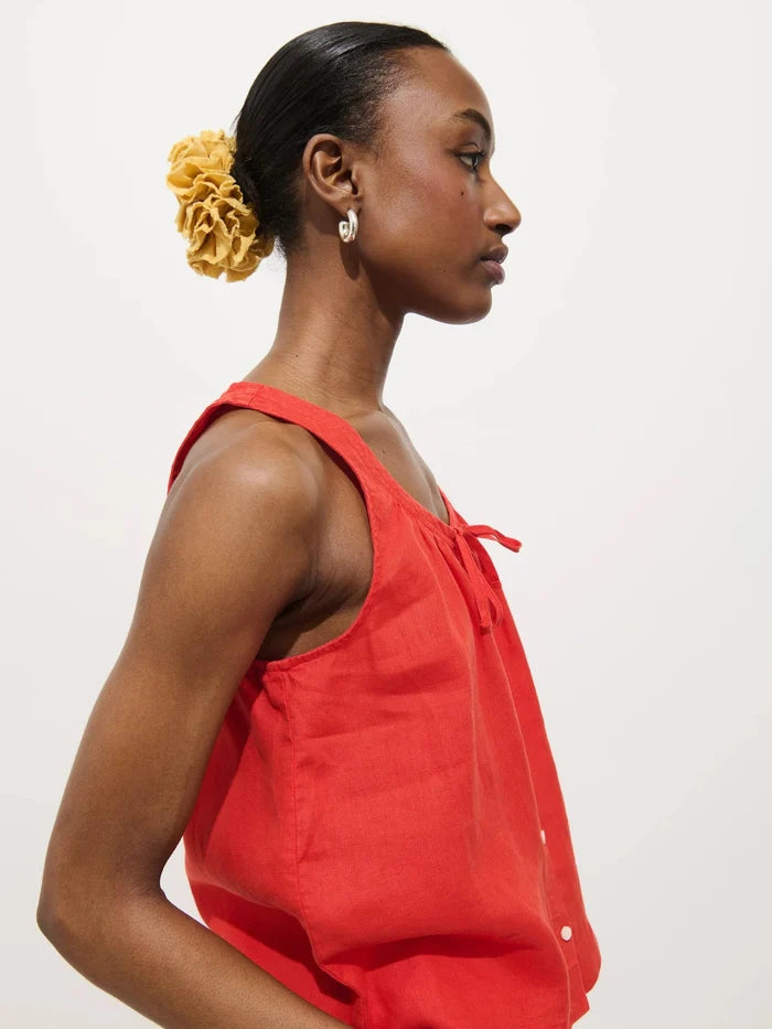 Alex Mill - Sydney Linen Top in Chili - Kalifornia Jean Bar