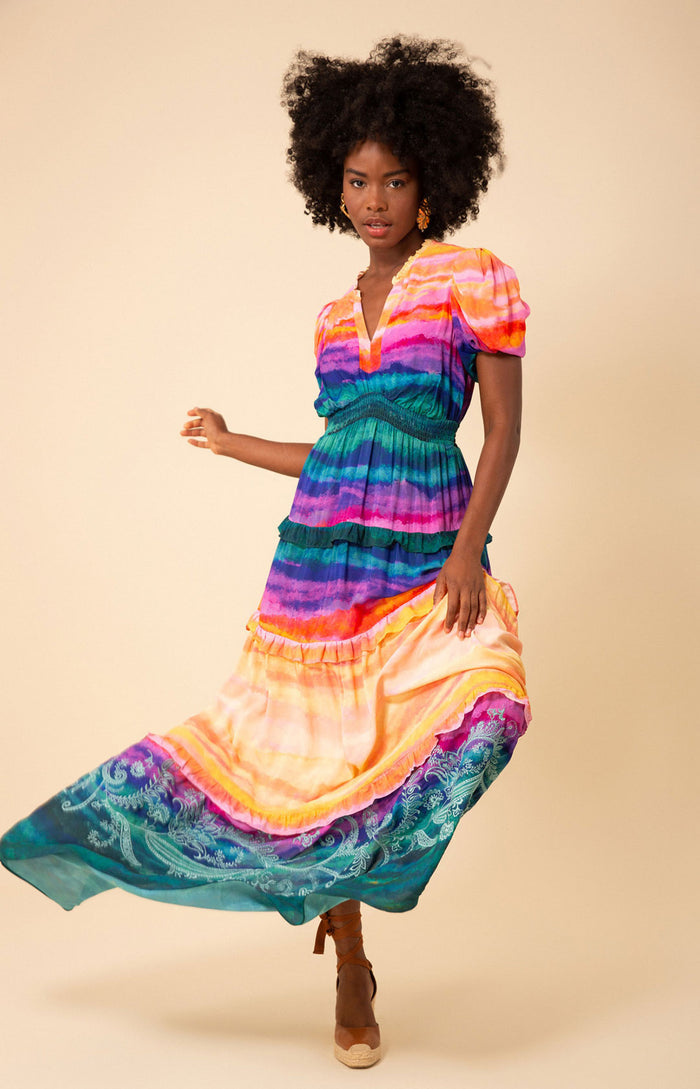 Alexandra Maxi Dress, color_coral