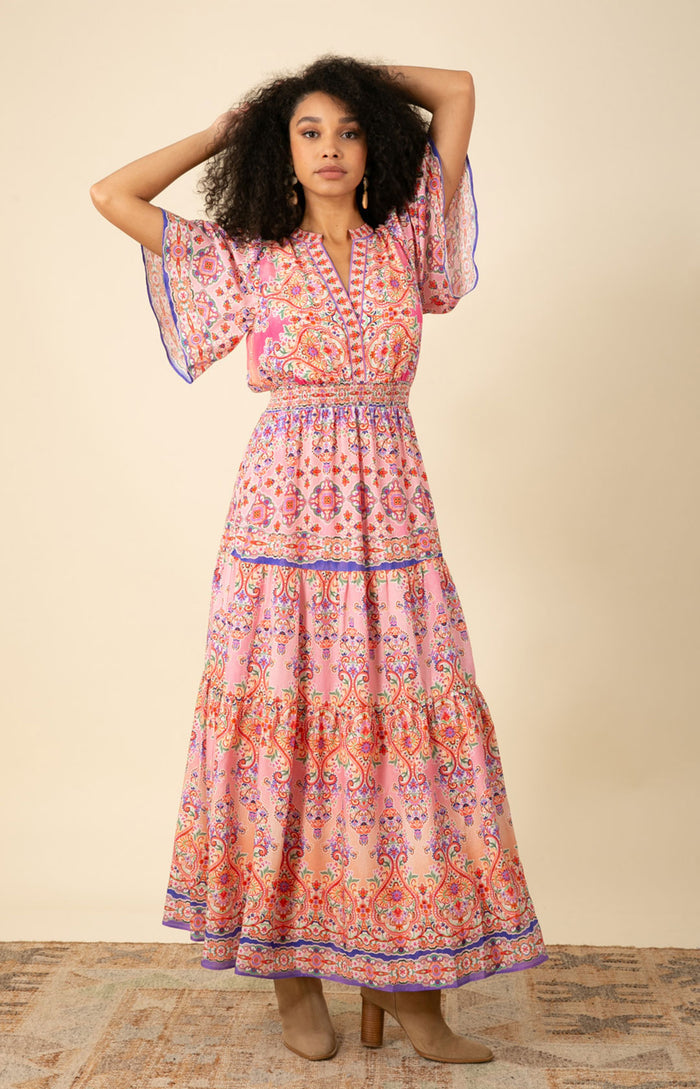 Alexis Voile Maxi Dress, color_pink