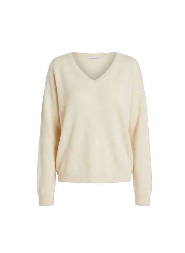 Sweater Absolut Cashmere Alicia V Neck Sweater Cream Apoella