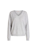 Sweater Absolut Cashmere Alicia V Neck Sweater Light Heather Grey Apoella