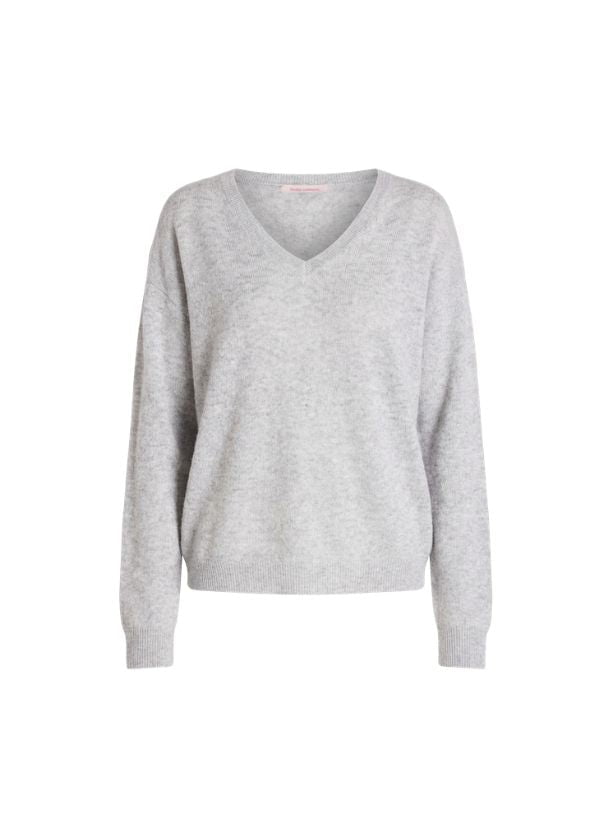 Sweater Absolut Cashmere Alicia V Neck Sweater Light Heather Grey Apoella