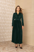 Alisson Charmeuse Solid Maxi Dress