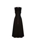ALIZA LINEN DRESS BLACK