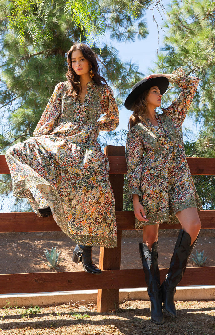 Amari Embroidered Dress, color_olive