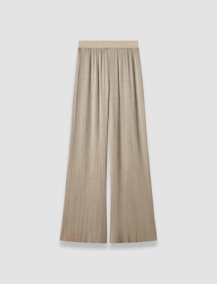 Amber Pleated Satin Trousers