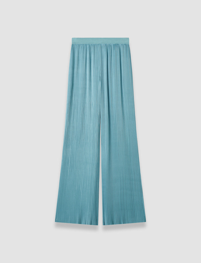 Amber Pleated Satin Trousers