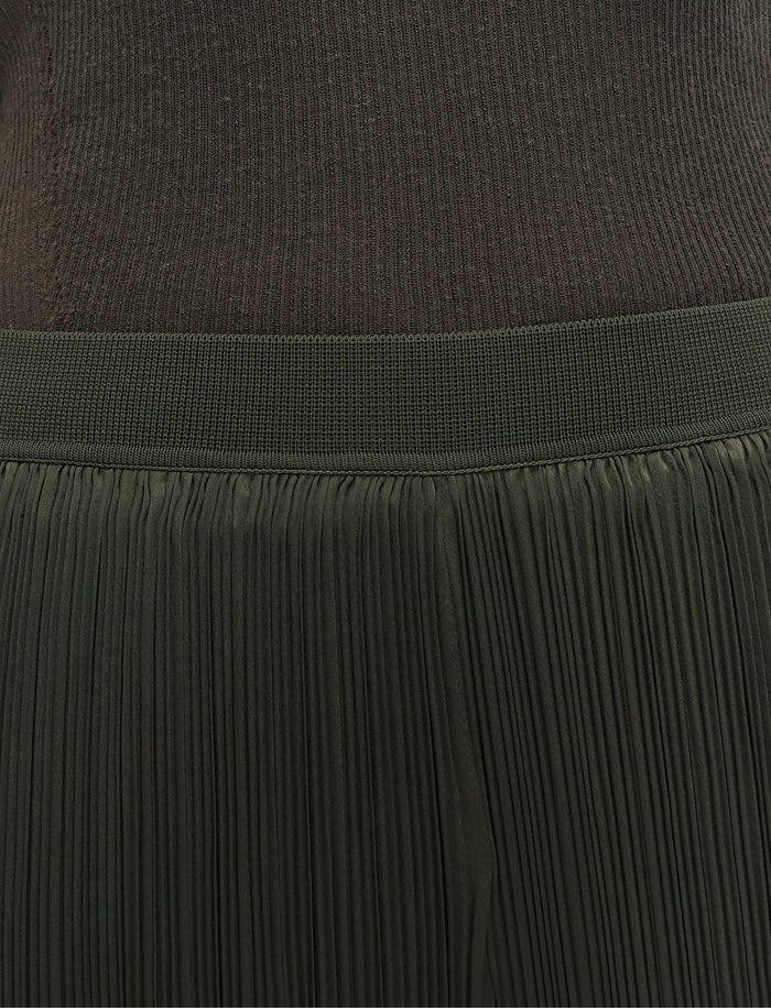 Amber Pleated Satin Trousers