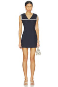 Line and Dot Anchor Mini Dress