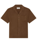 Shirts Frescobol Carioca Angelo Linen Short Sleeve Shirt Brown Apoella