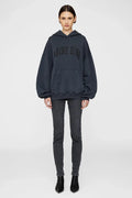 Anine Bing - Harvey Sweatshirt in Dark Washed Black - Kalifornia Jean Bar