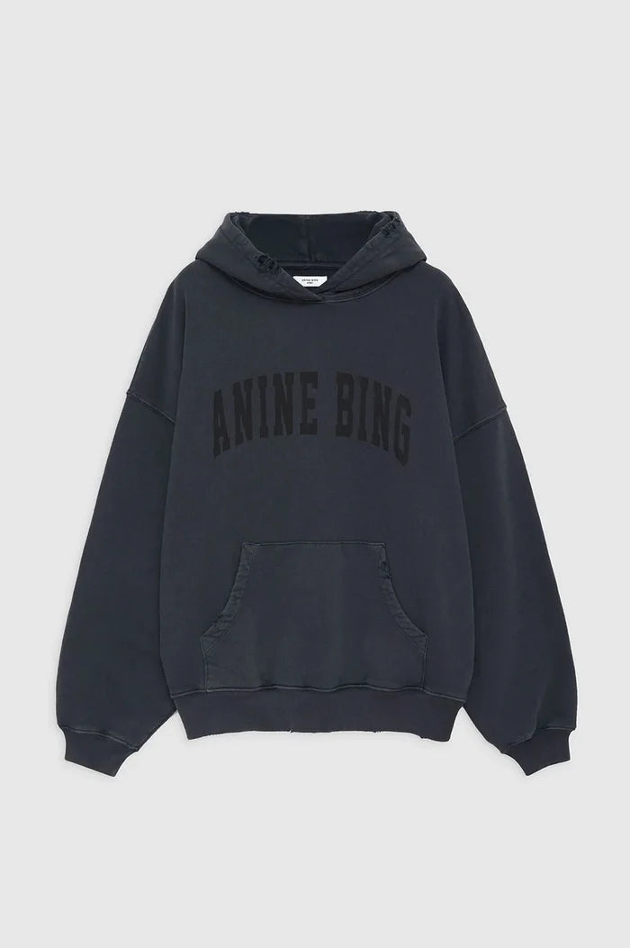 Anine Bing - Harvey Sweatshirt in Dark Washed Black - Kalifornia Jean Bar
