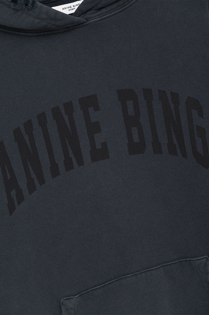 Anine Bing - Harvey Sweatshirt in Dark Washed Black - Kalifornia Jean Bar