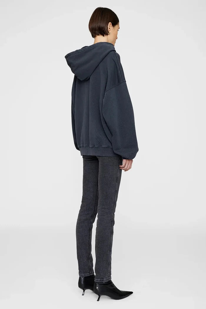 Anine Bing - Harvey Sweatshirt in Dark Washed Black - Kalifornia Jean Bar
