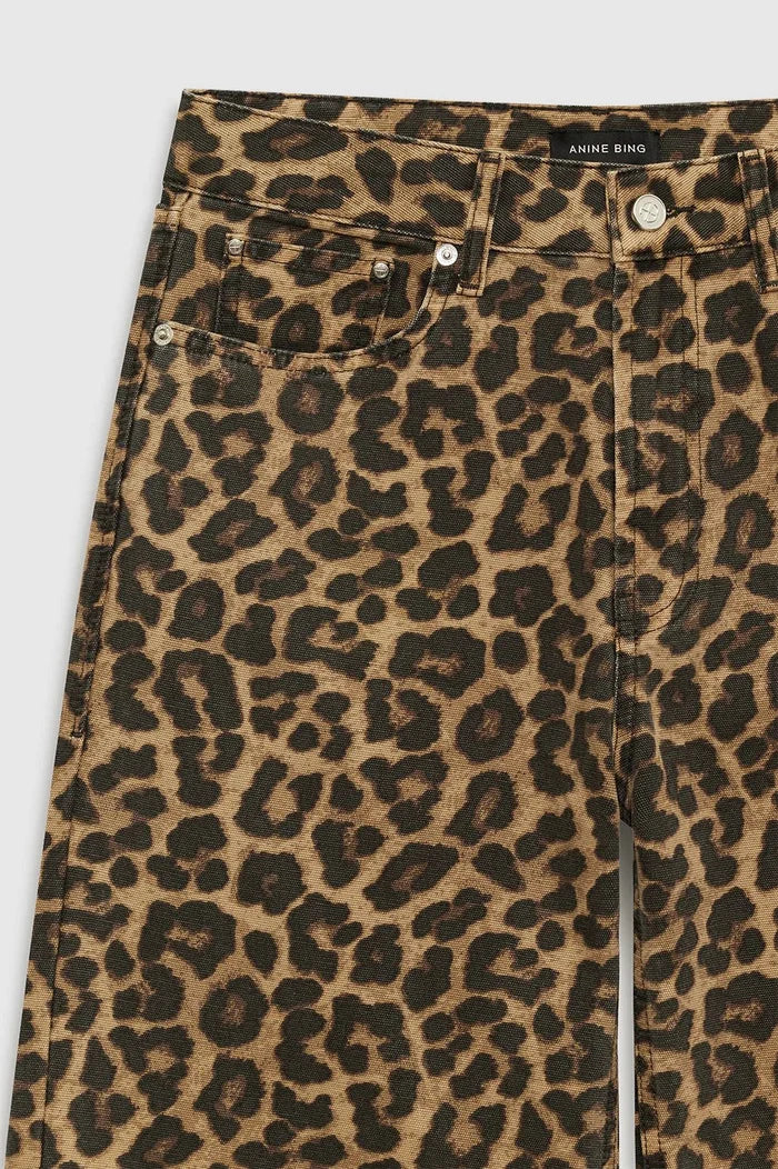 Anine Bing - Hugh Jean Black Brown Leopard - Kalifornia Jean Bar