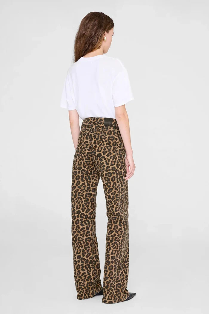 Anine Bing - Hugh Jean Black Brown Leopard - Kalifornia Jean Bar