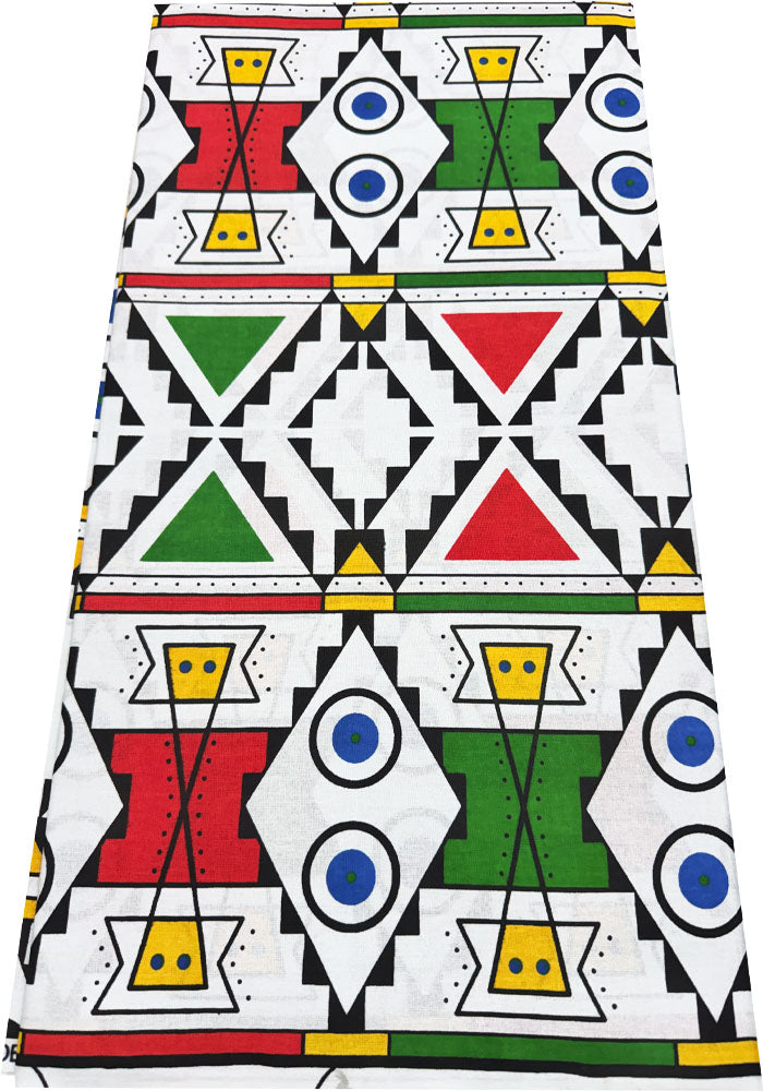 Ankara Fabric- Angola Print- Lime-Green