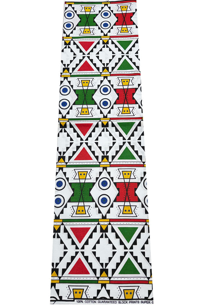 Ankara Fabric- Angola Print- Lime-Green